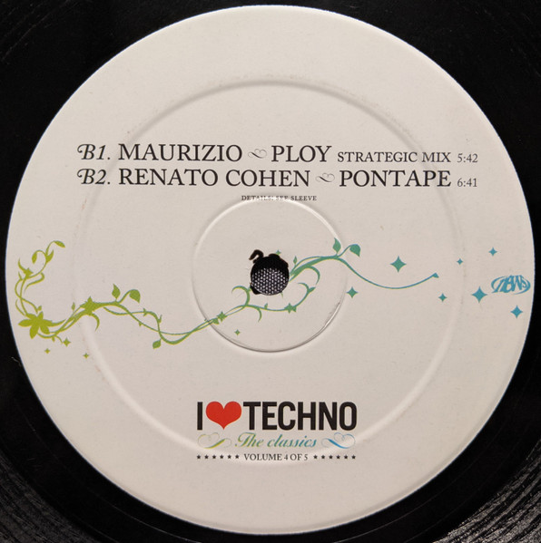 Various - I Love Techno - The Classics - Volume 4 Of 5, Electronic, Techno, 2005 - 541, Belgium, Vinyl 1x 12", 33 ⅓ RPM