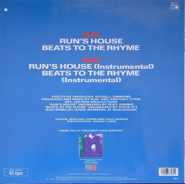 Album cover for Run's House / Beats To The Rhyme by Run-DMC