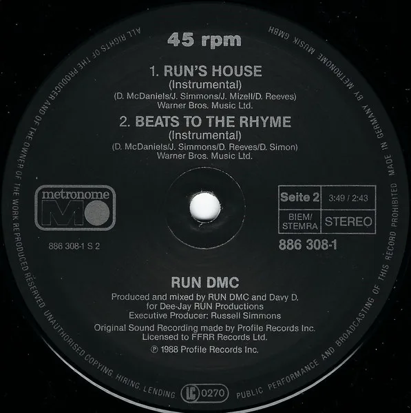 Album cover for Run's House / Beats To The Rhyme by Run-DMC