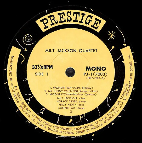 Album cover for Milt Jackson Quartet by Milt Jackson