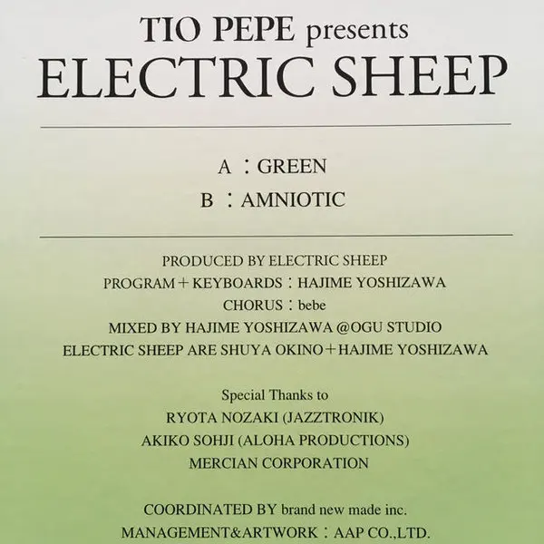 Electric Sheep (2) - Tio Pepe Presents Electric Sheep , Electronic, Jazz, Broken Beat, Future Jazz, House, 2002 - Tio Pepe, J