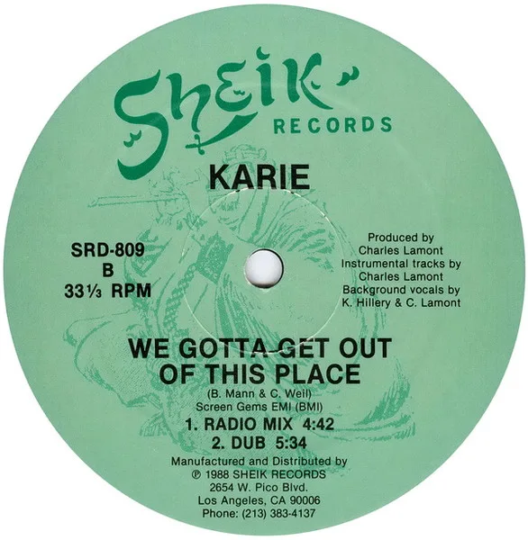 Album cover for We Gotta Get Out Of This Place by Karie Hillery