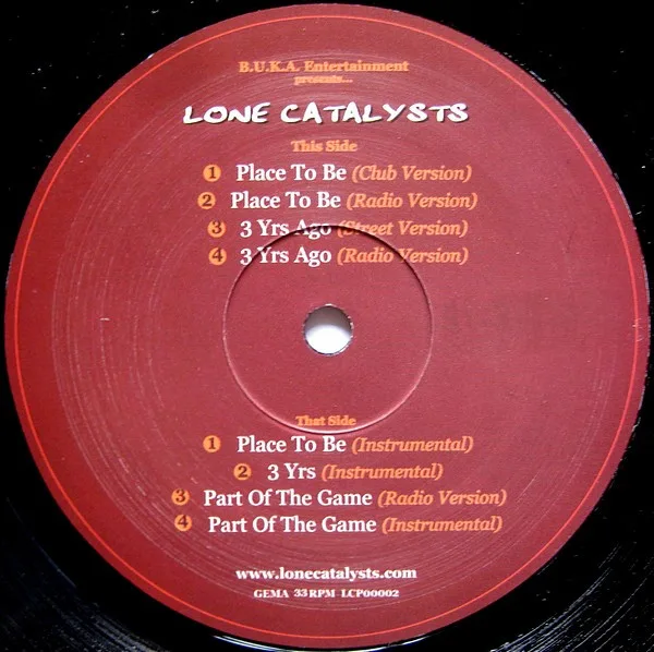 Album cover for Place To Be by Lone Catalysts