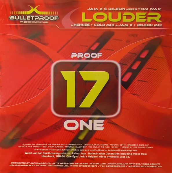 Album cover for Louder by JamX & De Leon Meets Tom Wax