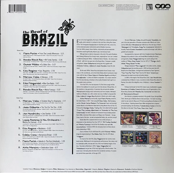 Album cover for The Beat Of Brazil. Brazilian Grooves From The Warner Vaults by Various