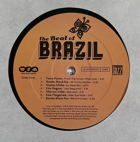 Album cover for The Beat Of Brazil. Brazilian Grooves From The Warner Vaults by Various