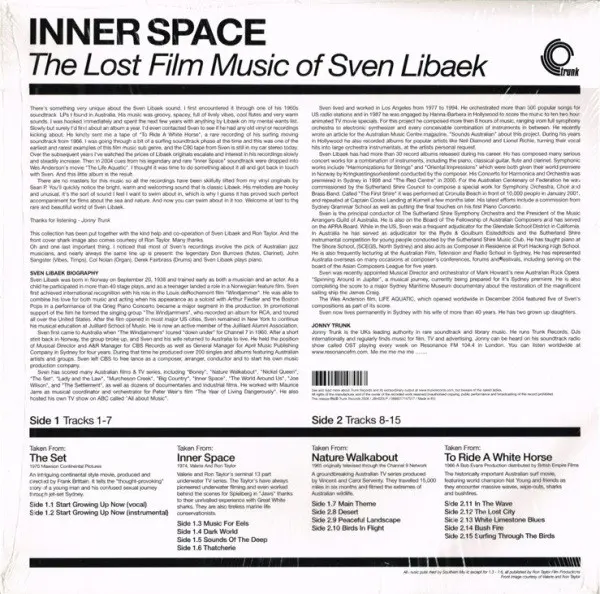 Sven Libaek - Inner Space (The Lost Film Music Of Sven Libaek), Jazz, Stage & Screen, Easy Listening, Score, Soundtrack, Spac