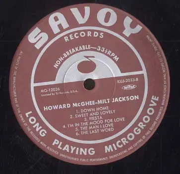Howard McGhee & Milt Jackson - The Howard McGhee Sextet With Milt Jackson, Jazz, Bop, Hard Bop, 1990 - Savoy Records, Japan, 