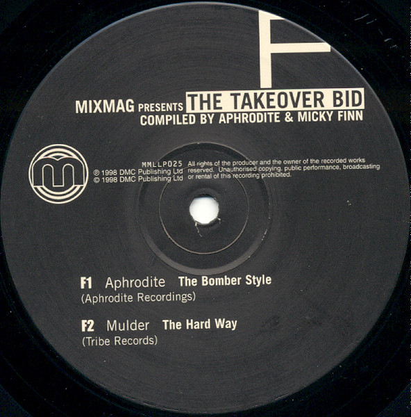 Aphrodite & Micky Finn - The Takeover Bid, Electronic, Drum n Bass, Jungle, 1998 - Mixmag Presents, UK, Vinyl 3x LP, Compilat