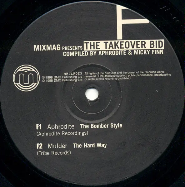 Aphrodite & Micky Finn - The Takeover Bid, Electronic, Drum n Bass, Jungle, 1998 - Mixmag Presents, UK, Vinyl 3x LP, Compilat