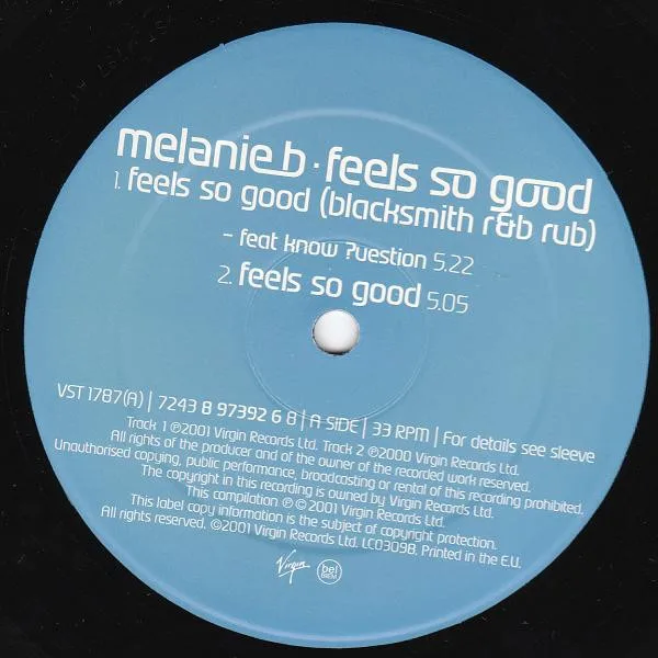 Album cover for Feels So Good by Melanie B