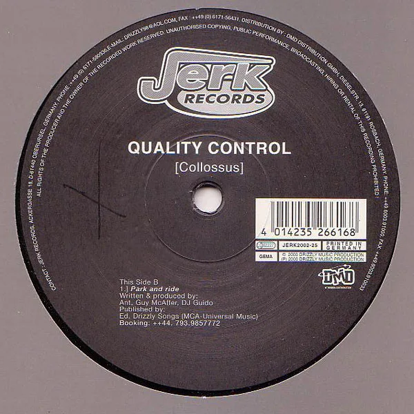 Album cover for Collossus / Park And Ride by Quality Control (2)