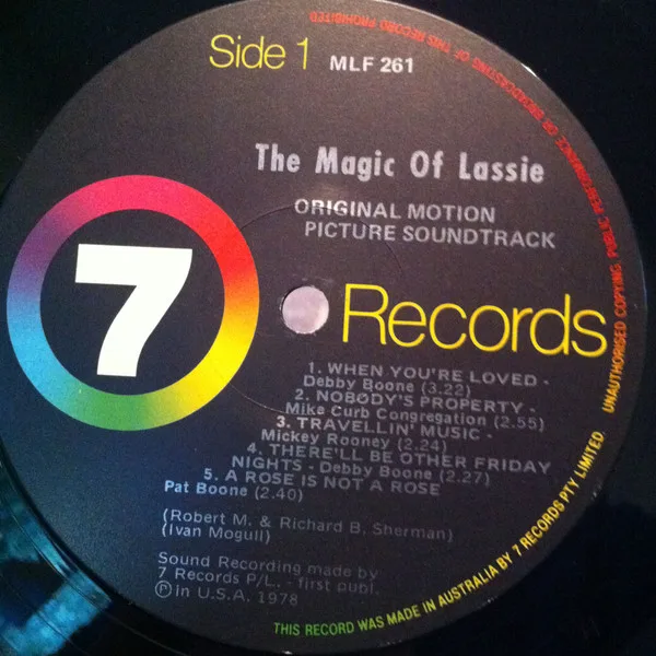 Album cover for The Magic Of Lassie - Original Motion Picture Soundtrack by Richard M. Sherman, Robert B. Sherman