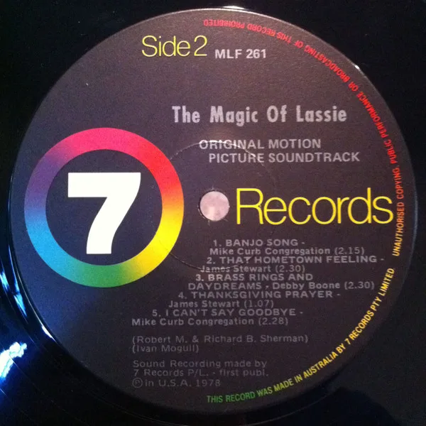 Album cover for The Magic Of Lassie - Original Motion Picture Soundtrack by Richard M. Sherman, Robert B. Sherman