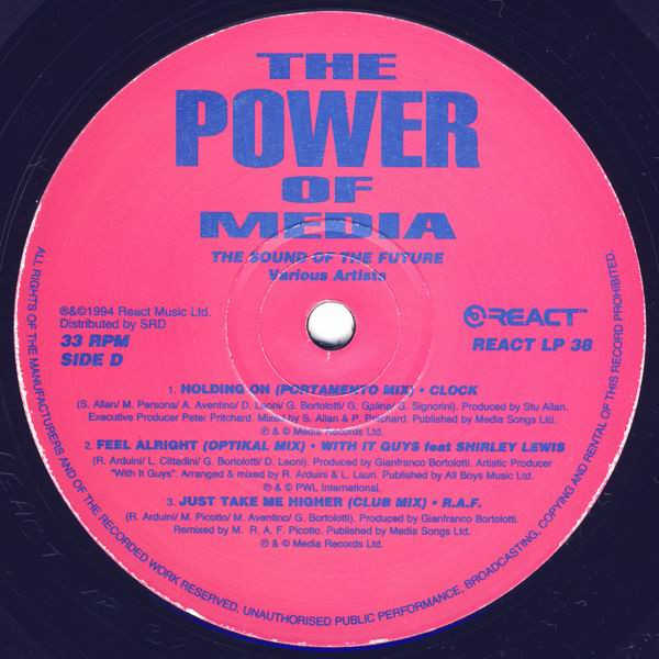 Various - The Power Of Media, Electronic, Euro House, House, Tech House, 1994 - React, UK, Vinyl 2x LP, Compilation