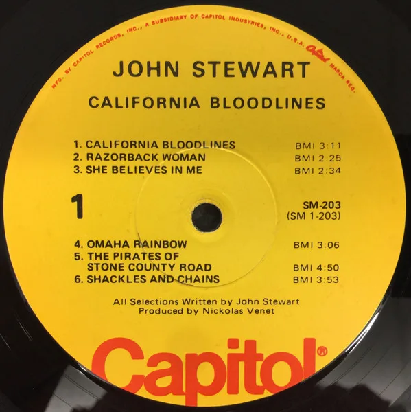 Album cover for California Bloodlines by John Stewart (2)