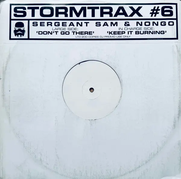 Sergeant Sam & Nongo - Don't Go There / Keep It Burning, Electronic, Hard House, 2000 - Storm Trax, UK, Vinyl 1x 12", White L