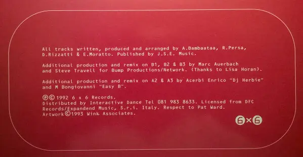 Glam - Hell's Party, Electronic, House, Italodance, 1993 - Six6, UK, Vinyl 1x 12", 33 ⅓ RPM