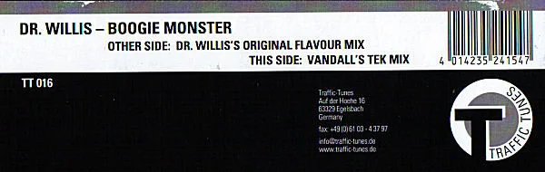 Album cover for Boogie Monster by Dr Willis