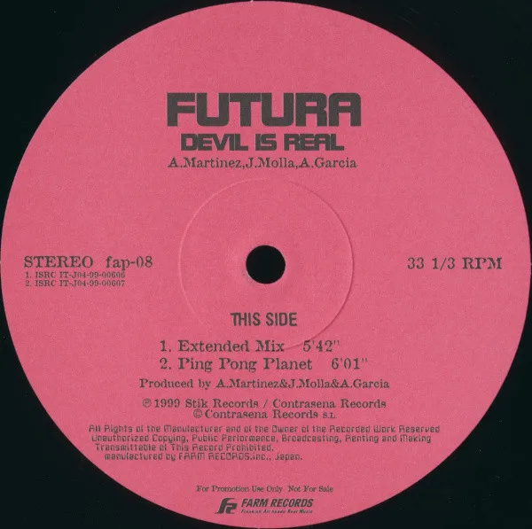 Album cover for Horny Horns / Devil Is Real by Perfect Phase / Futura (5)