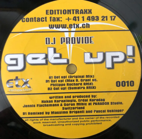 Album cover for Get Up! by DJ Provide