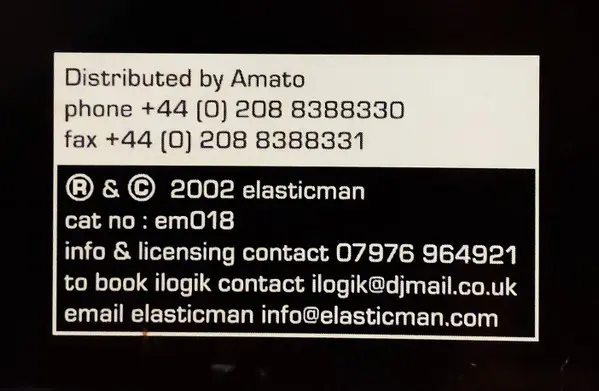 Ilogik - My Life, Electronic, Hard House, 2002 - Elasticman Records, UK, Vinyl 1x 12", 45 RPM