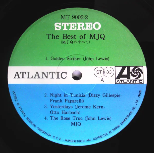 Album cover for The Best of MJQ by Modern Jazz Quartet, The