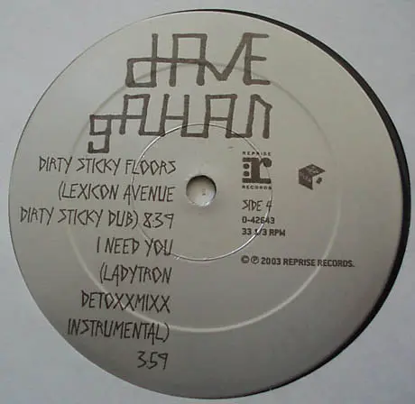 Dave Gahan - I Need You, Electronic, Breakbeat, Deep House, Progressive House, 2003 - Mute, Reprise Records, US, Vinyl 2x 12"