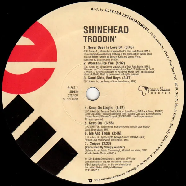 Album cover for Troddin' by Shinehead