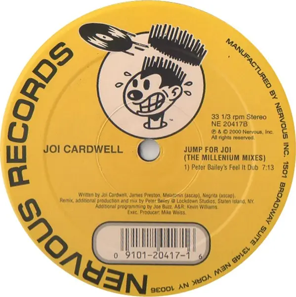 Joi Cardwell - Jump For Joi (The Millennium Mixes), Electronic, House, 2000 - Nervous Records, US, Vinyl 1x 12", 33 ⅓ RPM