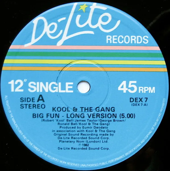 Album cover for Big Fun / Get Down On It (Extended Remix) by Kool & The Gang