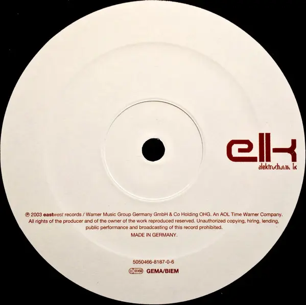 Elektrochemie LK Featuring Caitlin Devlin - Sweet Darling, Electronic, House, Tech House, 2003 - Leaded, Europe, Vinyl 1x 12"