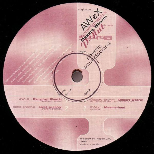 Various - Plastic Soundations EP, Electronic, Acid, Tech House, Techno, 1996 - Plastic City America, US, Vinyl 1x 12", EP
