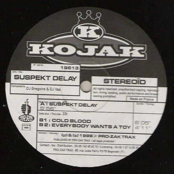 Album cover for Suspekt Delay by Kojak