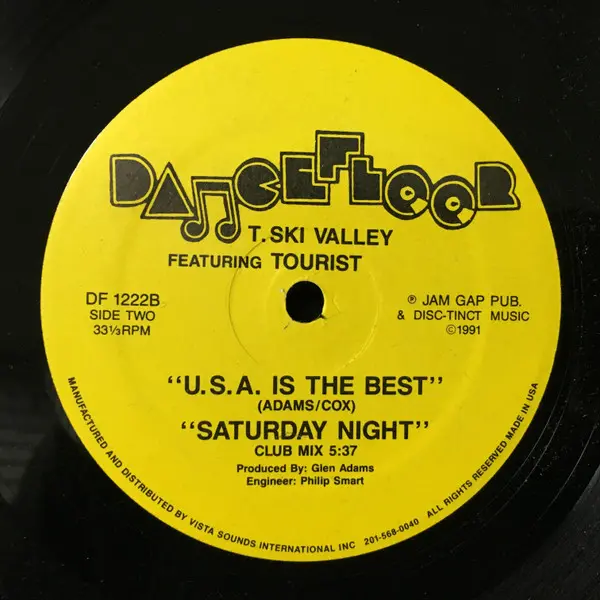 Tourist (6) Featuring T-Ski Valley - Saturday Night / The U.S.A. Is The Best, Electronic, Hip Hop, Hip Hop, 1991 - Dancefloor