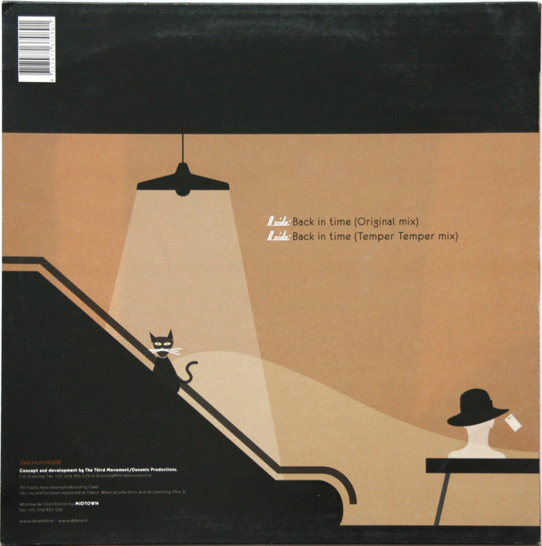 Dana - Back In Time, Electronic, Hard Trance, Hardstyle, 2004 - Danamite, Netherlands, Vinyl 1x 12", 45 RPM