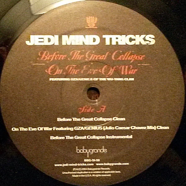 Album cover for Before The Great Collapse / On The Eve Of War by Jedi Mind Tricks