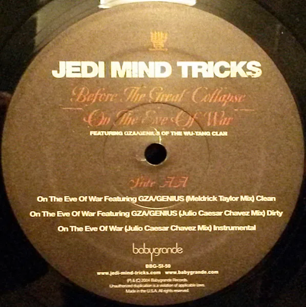 Album cover for Before The Great Collapse / On The Eve Of War by Jedi Mind Tricks