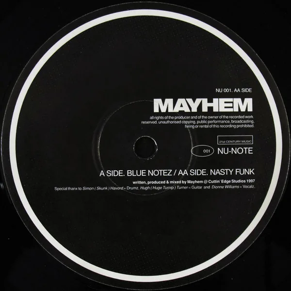 Album cover for Blue Notez / Nasty Funk by DJ Mayhem