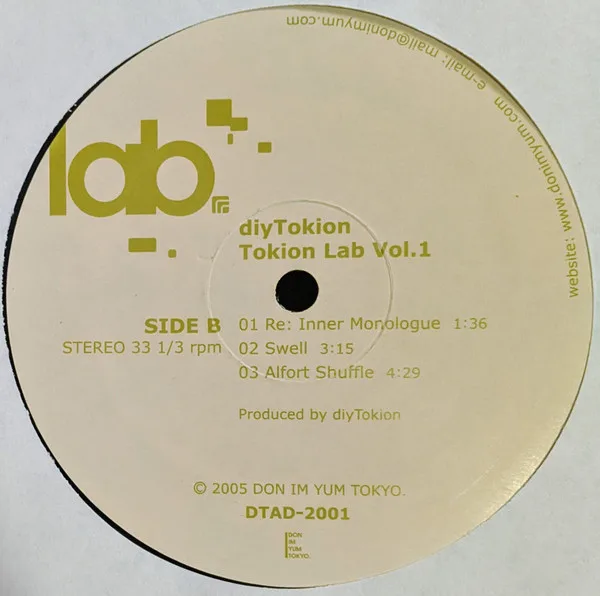 Album cover for Tokion Lab Vol.1 by diyTokion