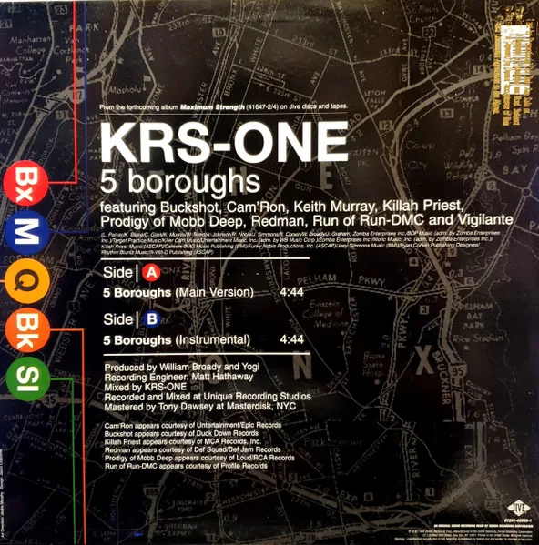 Album cover for 5 Boroughs by KRS-One