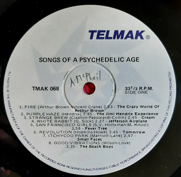 Album cover for Songs Of A Psychedelic Age by Various