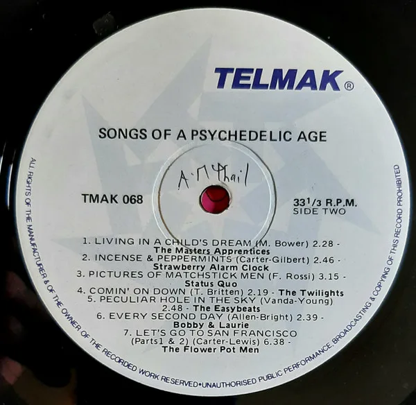 Album cover for Songs Of A Psychedelic Age by Various
