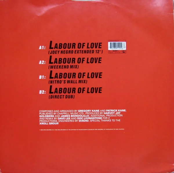 Album cover for Labour Of Love by Hue & Cry