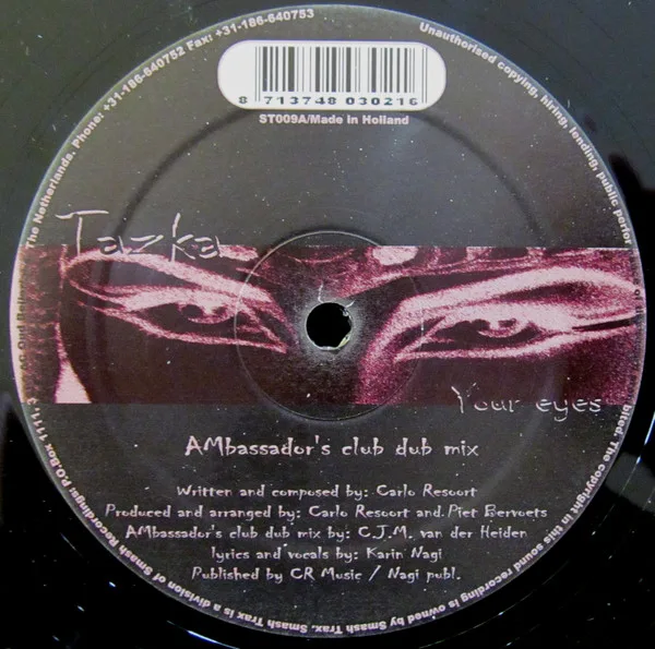 Album cover for Your Eyes by Tazka