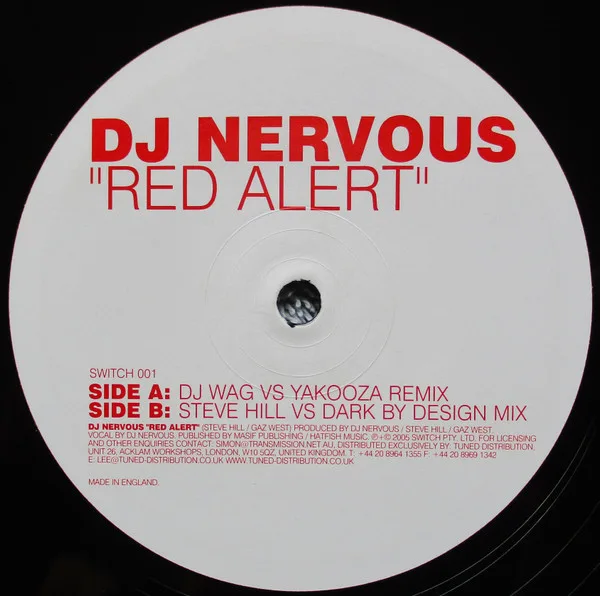 Album cover for Red Alert by DJ Nervous (2)