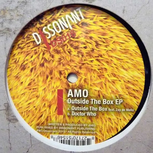 AMO (6) - Outside The Box EP, Electronic, Minimal, Tech House, 2013 - Dissonant, Germany, Vinyl 1x 12", 45 RPM, EP