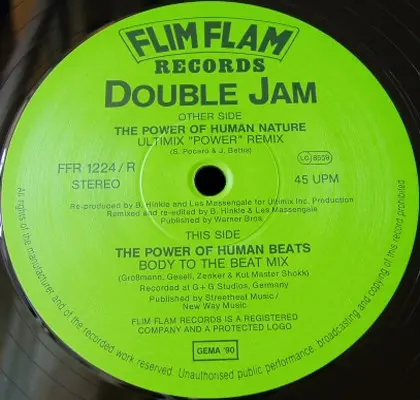 Double Jam - The Power Of Human Nature (Power Remix), Electronic, House, 1990 - Flim Flam Records, Germany, Vinyl 1x 12", Lim