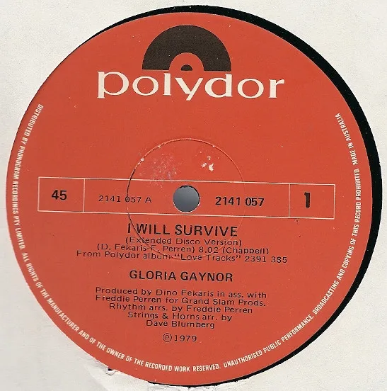 Album cover for I Will Survive by Gloria Gaynor