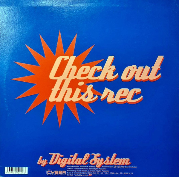 Digital System - Check Out This Rec, Electronic, Progressive House, Tribal House, 2002 - Mañana Records, France, Vinyl 1x 12"